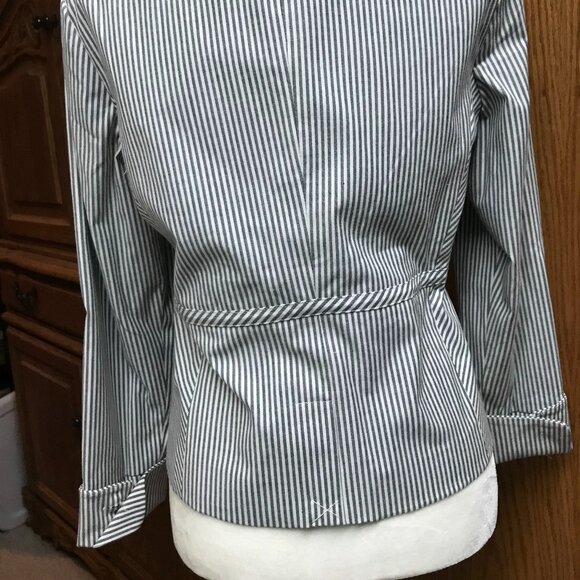 Designer Willi Smith Vintage Ladies Pinstripe Blazer NWOT Size 8 - Picture 6 of 12